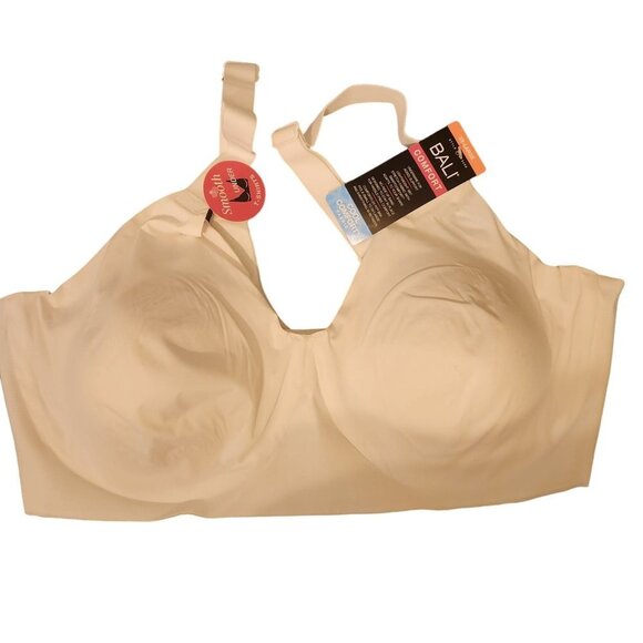 New with Tags Bali Comfort White Bra 3XL with underwire cool comfort fabric - Picture 1 of 4